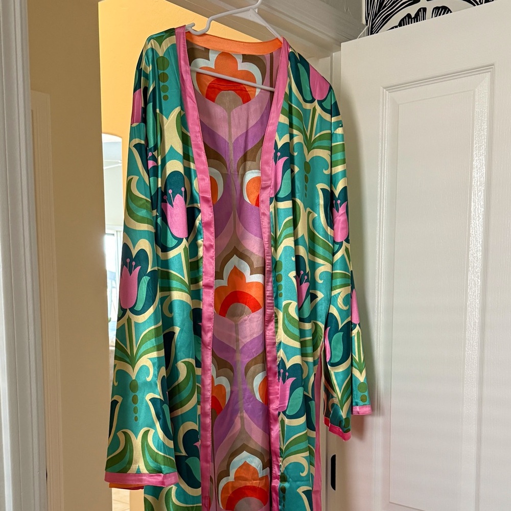 Lil Bee’s Bohemian Into the Great Wide Open Reversible Kimono Duster L/XL